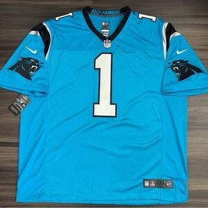 Nike Carolina Panthers Cam Newton #1 NFL Stitched Blue Home Jersey Men 3XL NWT